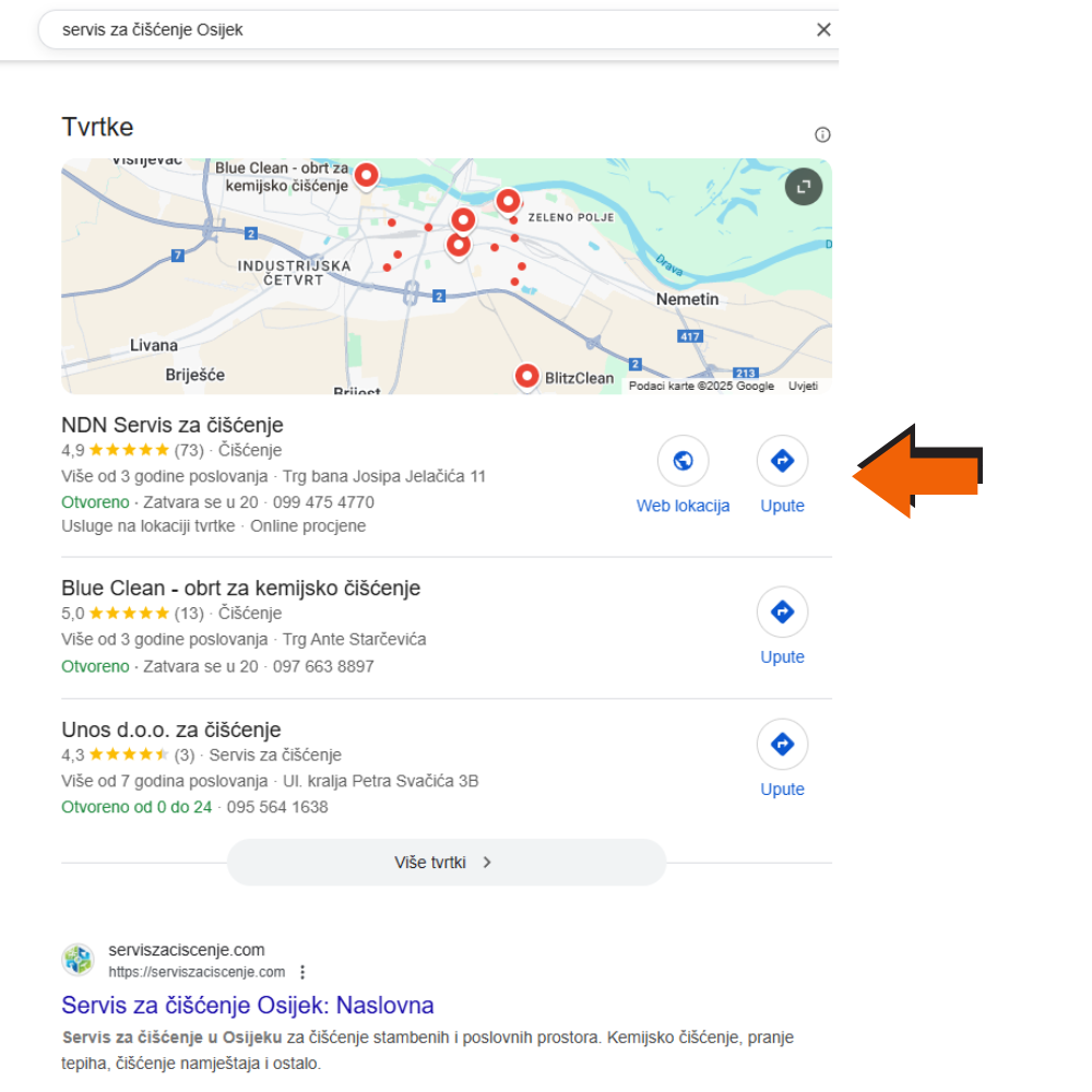Google Business optimizacija kao primjer dobro optimiziranog Google My Business profila
