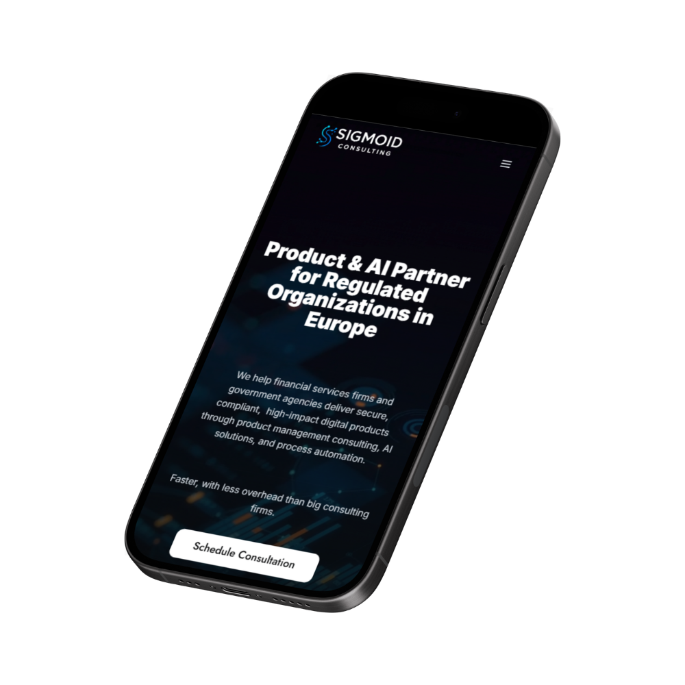 Sigmoid Consulting prikaz web stranice