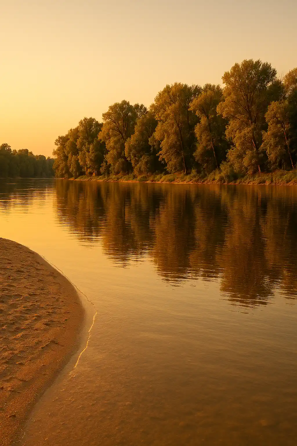 Izrada web stranica Koprivnica: Drava i šuma na poslijepodnevnom suncu