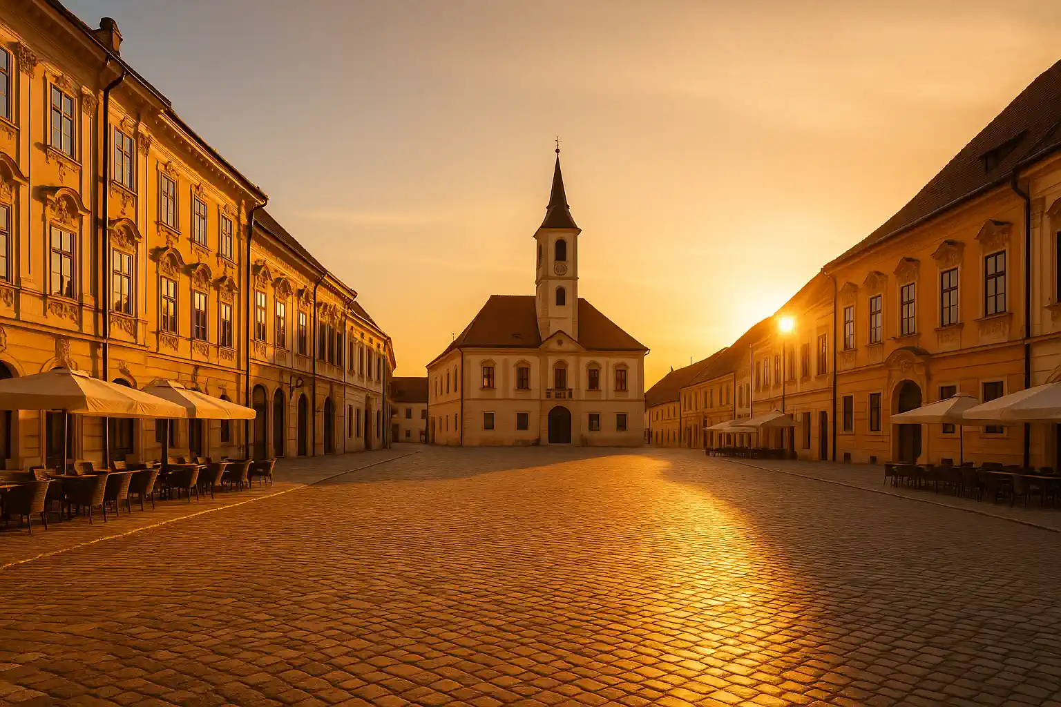 Izrada web stranica Varaždin: barokni trg na toplom suncu