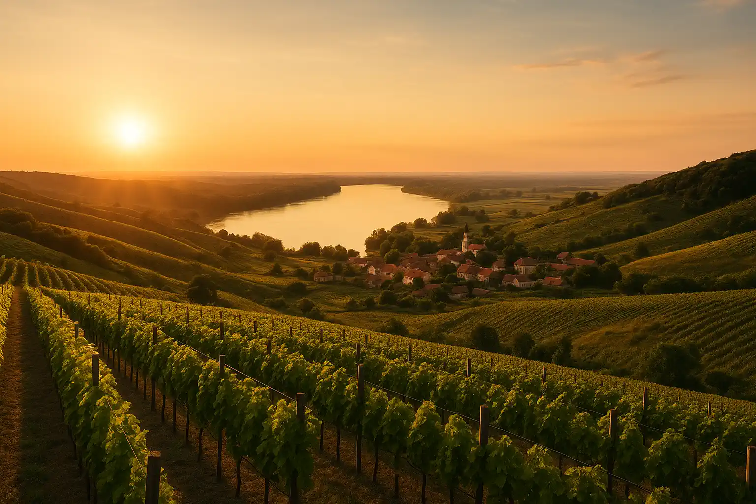 Srijemski vinogradi u zlatnom satu
