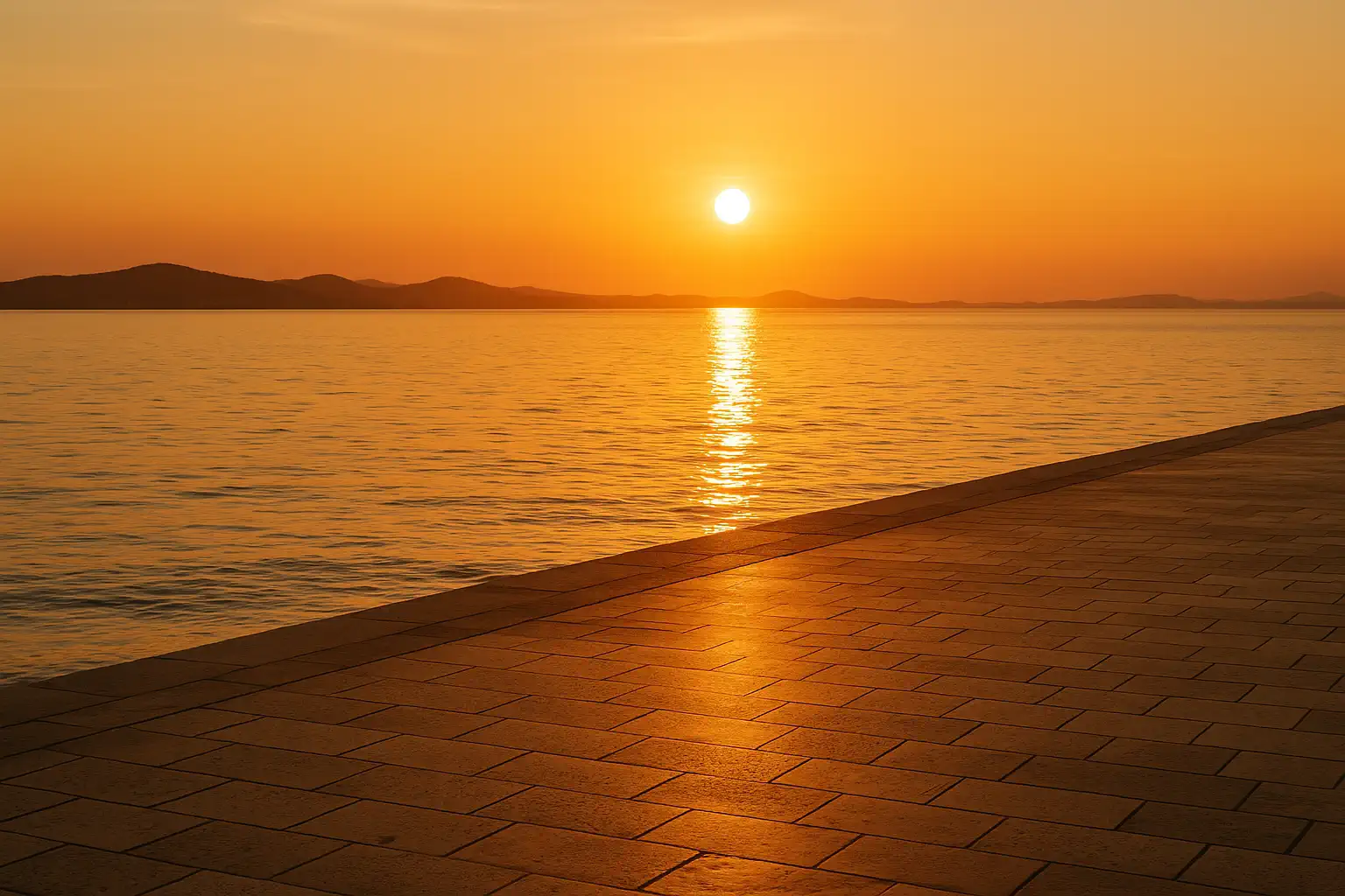 Izrada web stranica Zadar: zalazak sunca s rive