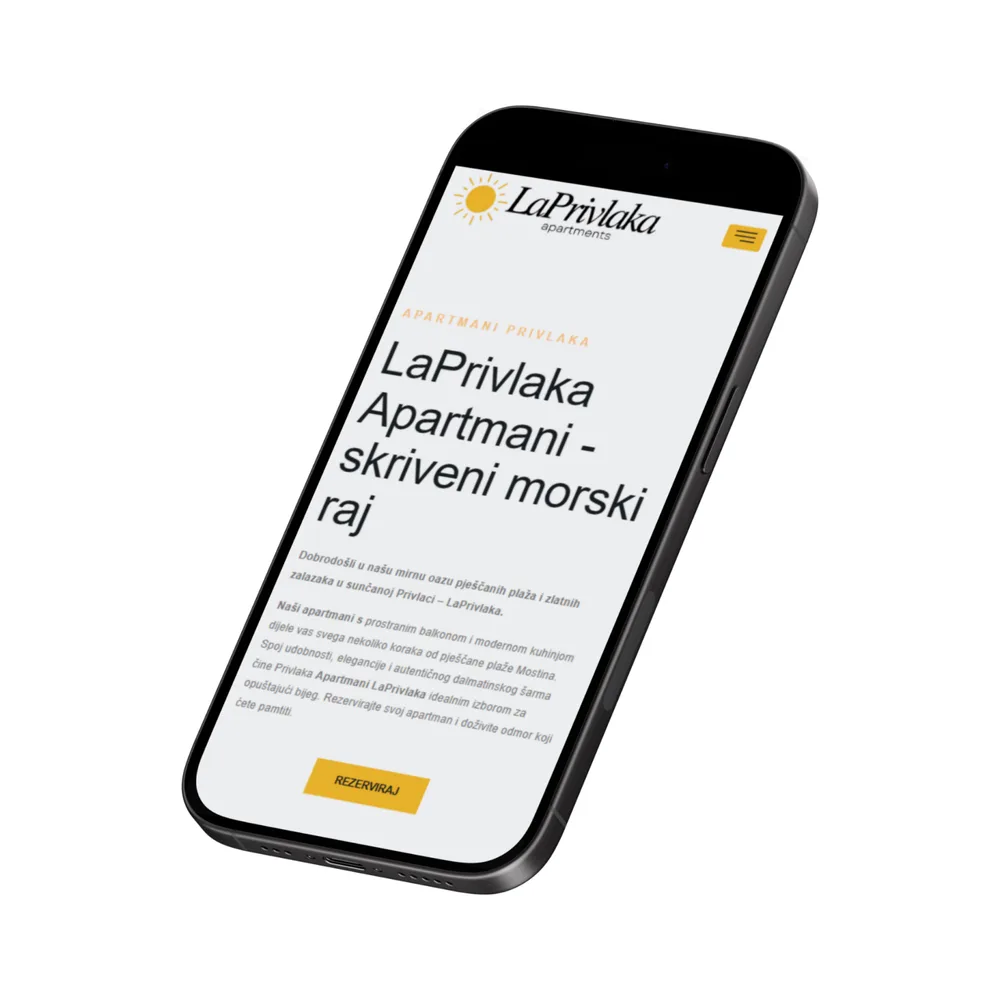 LaPrivlaka mobilni prikaz web stranice